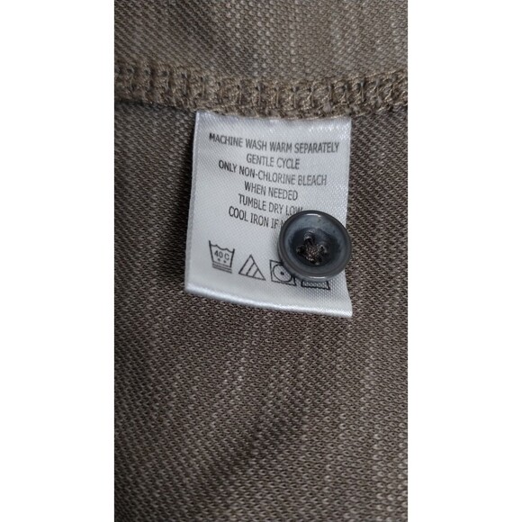 Age of Wisdom Tan Polo Shirt Mens XL Long Sleeve - Picture 6 of 7